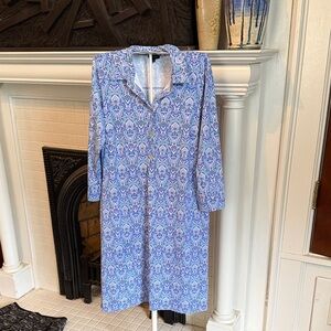 Talbots 3/4 sleeve paisley shirt dress. Never worn. Perfect condition.Retail 149